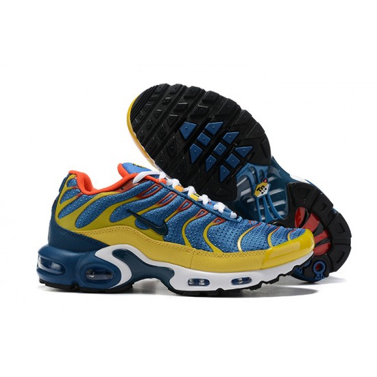 Air Max Plus Tn Men Sports Shoes SE CJ9987-600 Blue Yellow