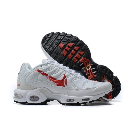 Air Max Plus Tn Men Sports Shoes White Red CU3454-100