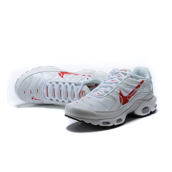 Air Max Plus Tn Men Sports Shoes White Red CU3454-100