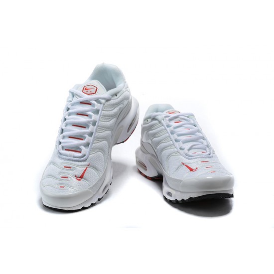 Air Max Plus Tn Men Sports Shoes White Red CU3454-100