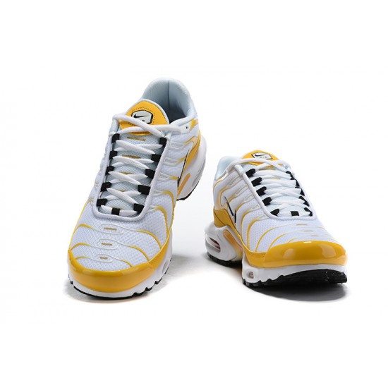 Air Max Plus Tn Men Sports Shoes White Yellow CD7061-700