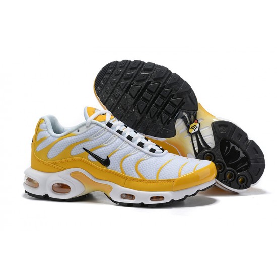 Air Max Plus Tn Men Sports Shoes White Yellow CD7061-700