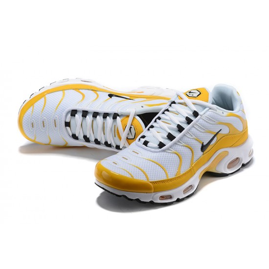 Air Max Plus Tn Men Sports Shoes White Yellow CD7061-700