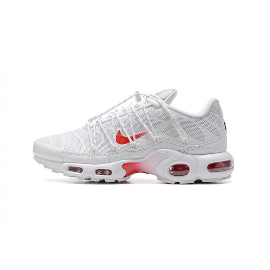 Air Max Plus Utility Men Sports Shoes White Red FN3488-100