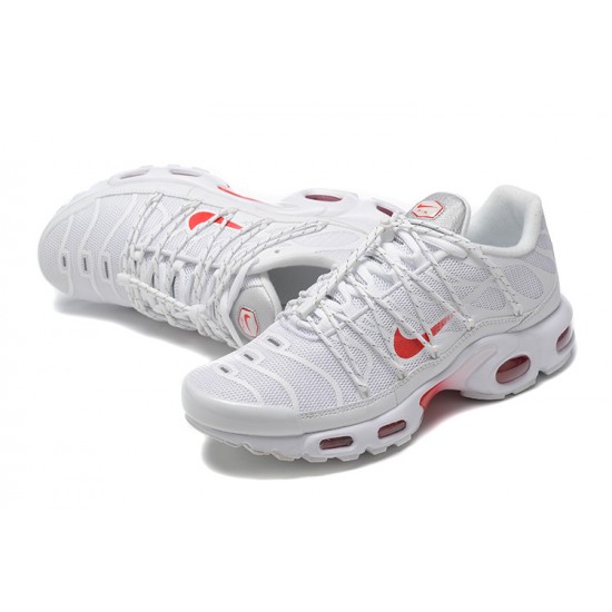 Air Max Plus Utility Men Sports Shoes White Red FN3488-100