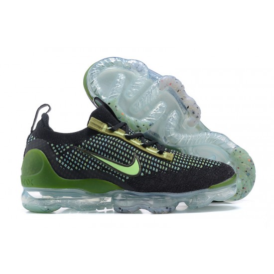 Air VaporMax 2021 Flyknit Women/Men Sports Shoes Black Green DQ7640-001