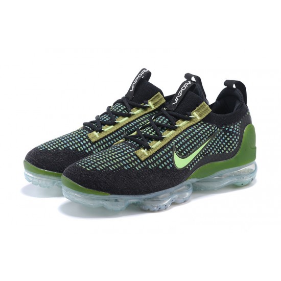 Air VaporMax 2021 Flyknit Women/Men Sports Shoes Black Green DQ7640-001