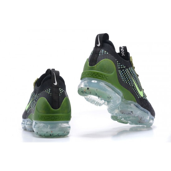 Air VaporMax 2021 Flyknit Women/Men Sports Shoes Black Green DQ7640-001