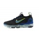 Air VaporMax 2021 Flyknit Women/Men Sports Shoes Black Green and Blue