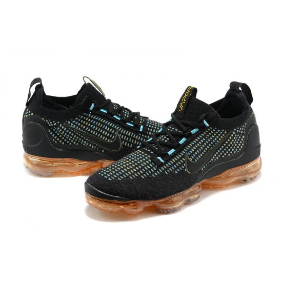 Air VaporMax 2021 Flyknit Women/Men Sports Shoes Black Orange