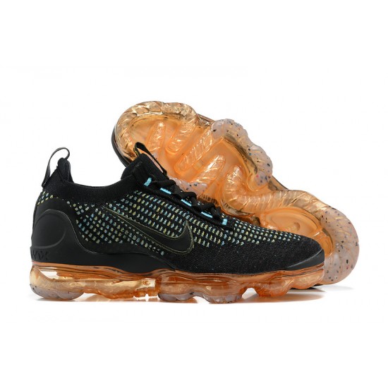 Air VaporMax 2021 Flyknit Women/Men Sports Shoes Black Orange