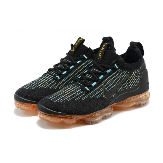 Air VaporMax 2021 Flyknit Women/Men Sports Shoes Black Orange