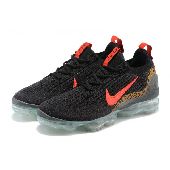 Air VaporMax 2021 Flyknit Women/Men Sports Shoes Black Red