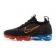 Air VaporMax 2021 Flyknit Women/Men Sports Shoes Black Red and Blue