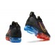 Air VaporMax 2021 Flyknit Women/Men Sports Shoes Black Red and Blue