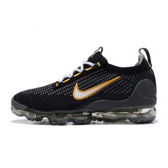 Air VaporMax 2021 Flyknit Women/Men Sports Shoes Black Yellow DH4086-001