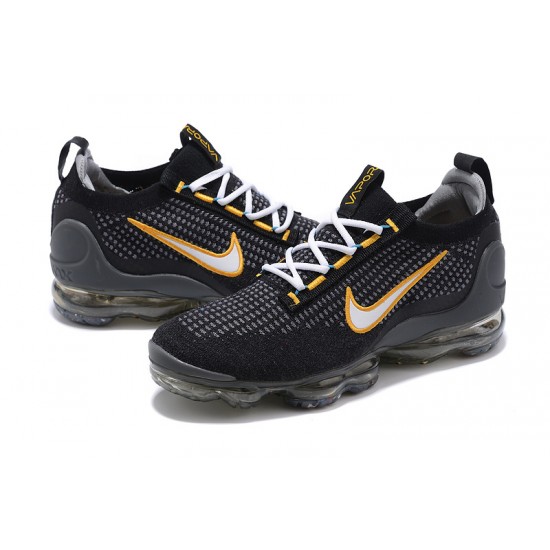 Air VaporMax 2021 Flyknit Women/Men Sports Shoes Black Yellow DH4086-001