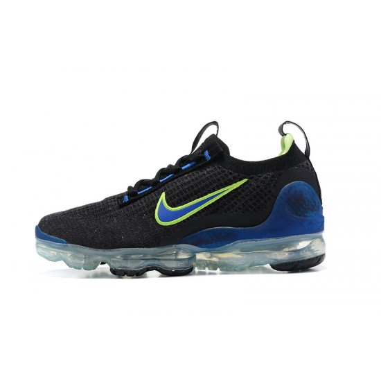 Air VaporMax 2021 Flyknit Women/Men Sports Shoes Blue Black and Green