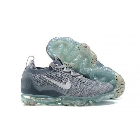 Air VaporMax 2021 Flyknit Women/Men Sports Shoes Grey Blue DH4084-400