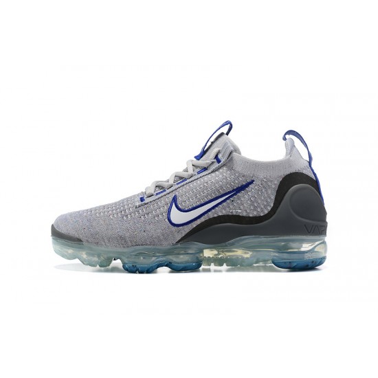 Air VaporMax 2021 Flyknit Women/Men Sports Shoes Grey Blue