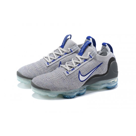 Air VaporMax 2021 Flyknit Women/Men Sports Shoes Grey Blue