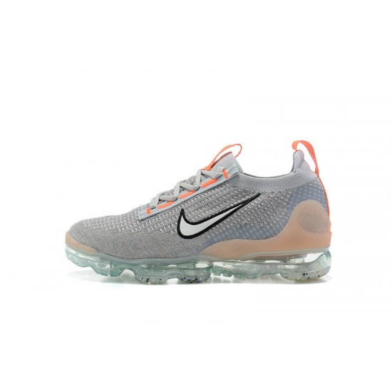 Air VaporMax 2021 Flyknit Women/Men Sports Shoes Grey Orange DH4084-002 