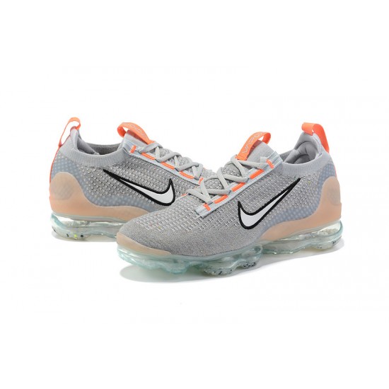 Air VaporMax 2021 Flyknit Women/Men Sports Shoes Grey Orange DH4084-002 