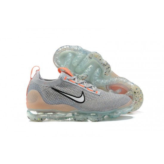 Air VaporMax 2021 Flyknit Women/Men Sports Shoes Grey Orange DH4084-002 