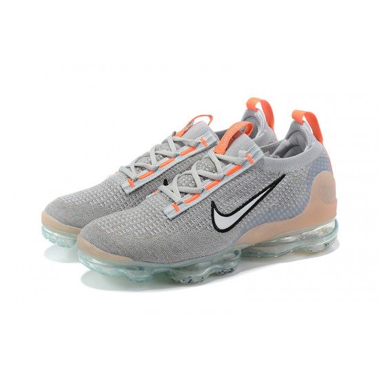 Air VaporMax 2021 Flyknit Women/Men Sports Shoes Grey Orange DH4084-002 