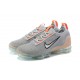 Air VaporMax 2021 Flyknit Women/Men Sports Shoes Grey Orange DH4084-002 