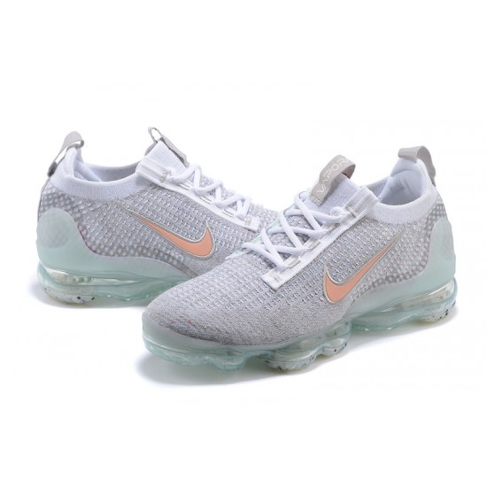 Air VaporMax 2021 Flyknit Women/Men Sports Shoes Grey Orange DH4090-002