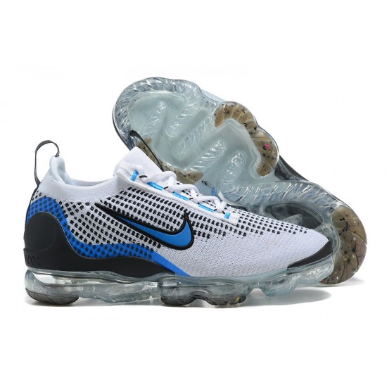 Air VaporMax 2021 Flyknit Women/Men Sports Shoes White Blue DM0025-001