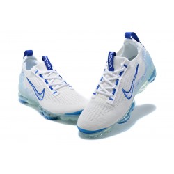 Air VaporMax 2021 Flyknit Women/Men Sports Shoes White and Blue