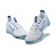 Air VaporMax 2021 Flyknit Women/Men Sports Shoes White and Blue