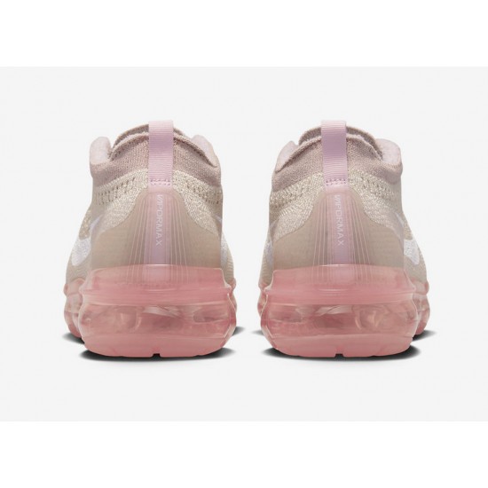 Air VaporMax 2023 Flyknit Women Sports Shoes Oatmeal Pink DV6840-101