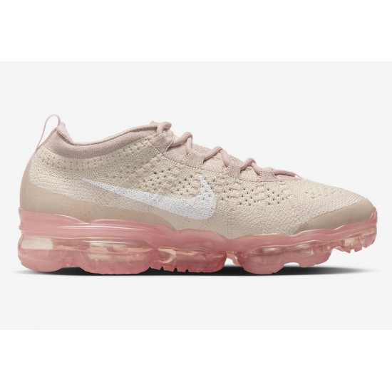 Air VaporMax 2023 Flyknit Women Sports Shoes Oatmeal Pink DV6840-101