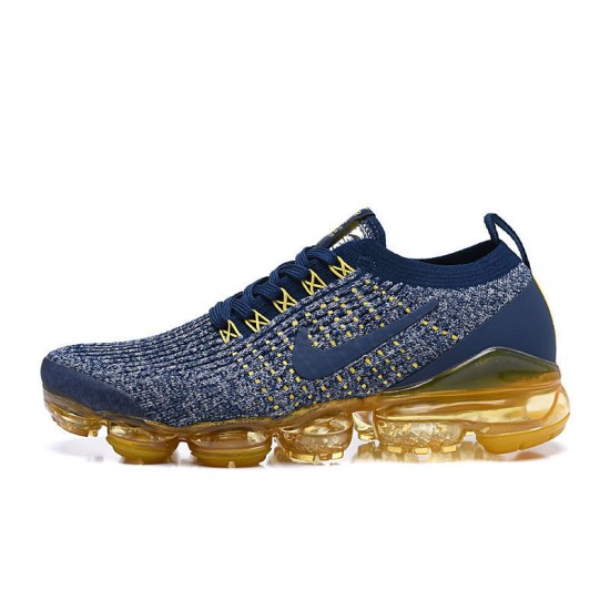 Air VaporMax Flyknit 3 Women/Men Sports Shoes Blue Yellow  AJ6900-444