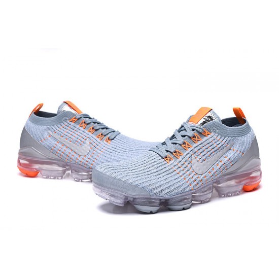 Air VaporMax Flyknit 3 Women/Men Sports Shoes Grey Orange AJ6900-003