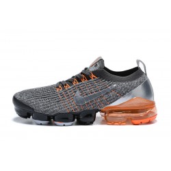 Air VaporMax Flyknit 3 Women/Men Sports Shoes Grey Orange AJ6900-024