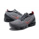 Air VaporMax Flyknit 3 Women/Men Sports Shoes Grey Red AJ6900-012