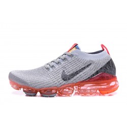 Air VaporMax Flyknit 3 Women/Men Sports Shoes Grey Red AJ6900-600