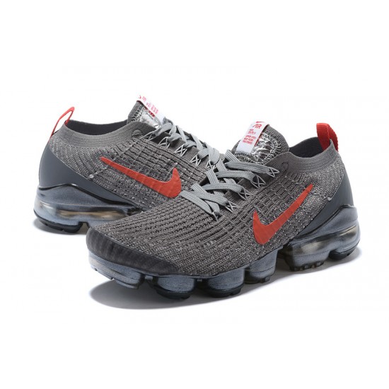 Air VaporMax Flyknit 3 Women/Men Sports Shoes Grey Red CT1270-001