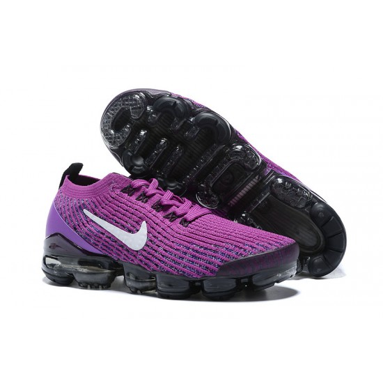 Air VaporMax Flyknit 3 Women/Men Sports Shoes Purple Black AJ6900-502