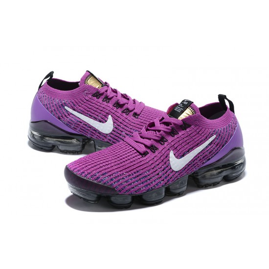 Air VaporMax Flyknit 3 Women/Men Sports Shoes Purple Black AJ6900-502