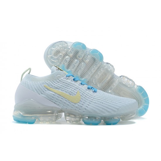 Air VaporMax Flyknit 3 Women/Men Sports Shoes White Blue AJ6910-500