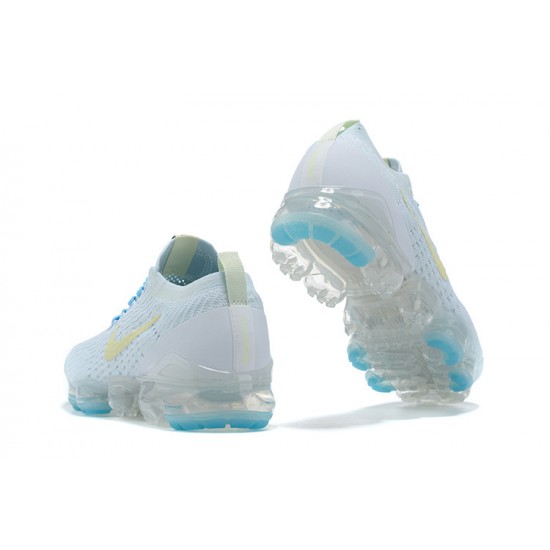 Air VaporMax Flyknit 3 Women/Men Sports Shoes White Blue AJ6910-500