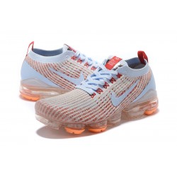 Air VaporMax Flyknit 3 Women/Men Sports Shoes White Orange AJ6910-400