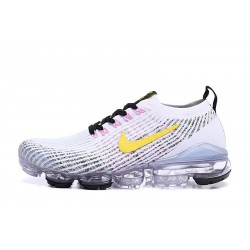 Air VaporMax Flyknit 3 Women/Men Sports Shoes White Yellow AJ6900-103