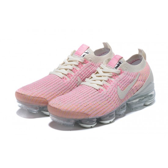 Air VaporMax Flyknit 3 Women Sports Shoes Pink White AJ6910-008