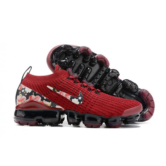 Air VaporMax Flyknit 3 Women Sports Shoes Red Black CT1274 -600